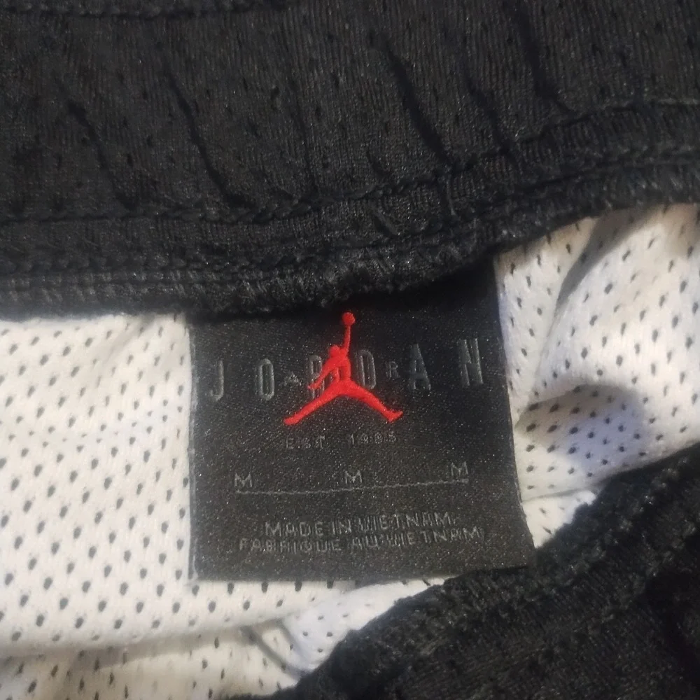 Jordan Mesh Basketball Shorts Mens Medium Black Athletic Gym Sportswear